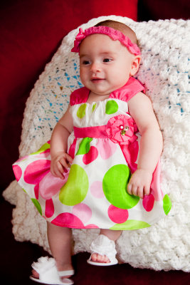 Amelia in her party dress......and fancy shoes