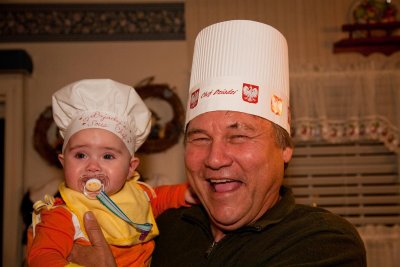 Chef Dziadzi with Amelia, his Sous Chef