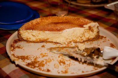 There's always room for some of Chris' cheesecake....YUM!