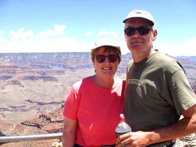 Elaine & Tom at the Grand Canyon
