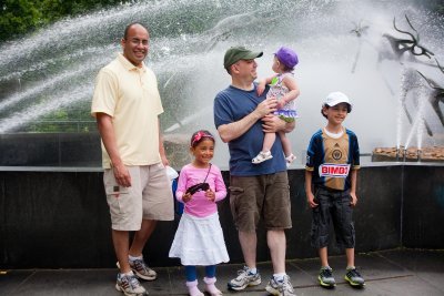 Thomas and Stephen with the kids