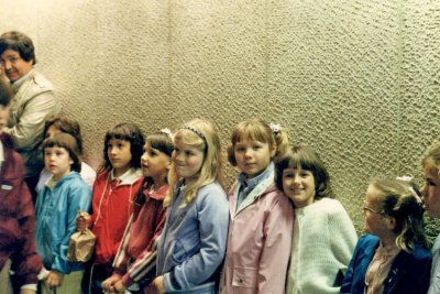 Erica's Girl Scout troop in 1984