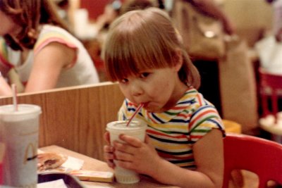 A little sip at Mickey D's.