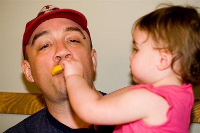 Dad gets a taste of the lemon. He doesn't have a choice.