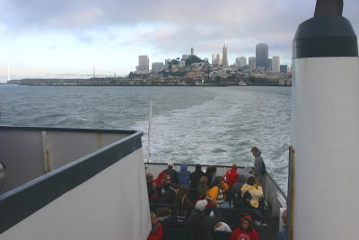 Ferry ride to the Alcatraz night tour