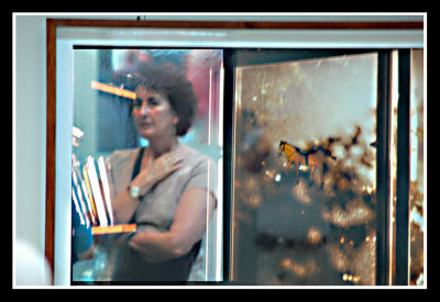 WOMAN IN EXHEBITION  (CANDID)