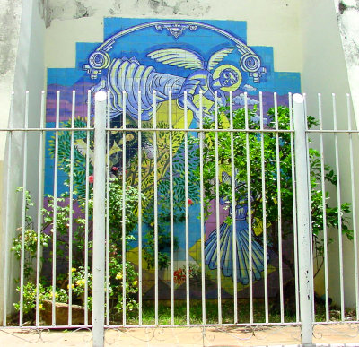 Mural Iglesia San Dionisio, Higüey, Dominican Republic