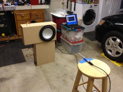 Inside garage measurement setup