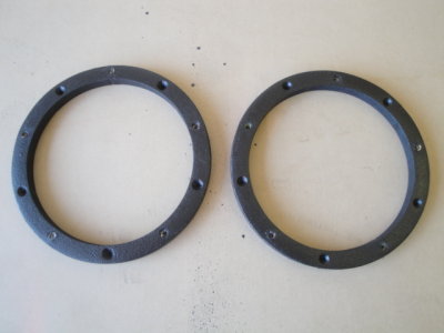 Front midbass speaker rings