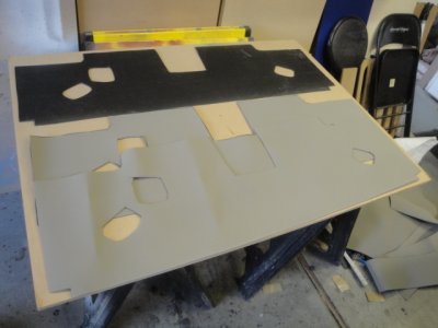 Rear hatch MLV and foam; 2 layers of foam to sandwich the MLV.