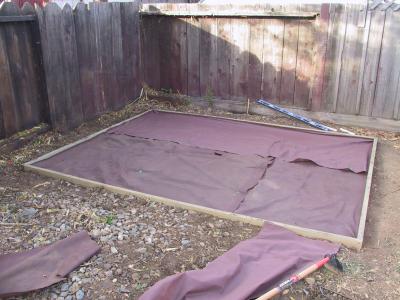 Fabric down.