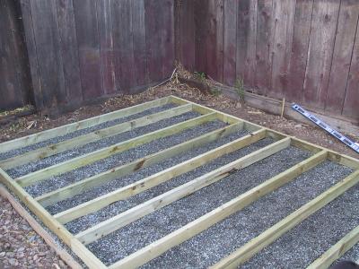 Leveled, square, and ready for floor.