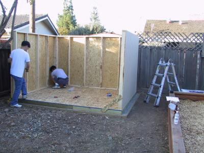 Walls go up