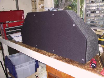 Finally finished and installed on the box. The white plastic adds some contrast...