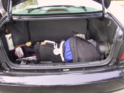 (2) 12 subs and still room for multiple sets of clubs, gym bag, whatever.