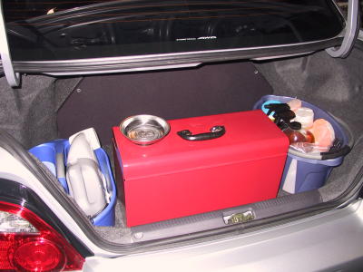 Leaving LOTS of trunk space for stuff.