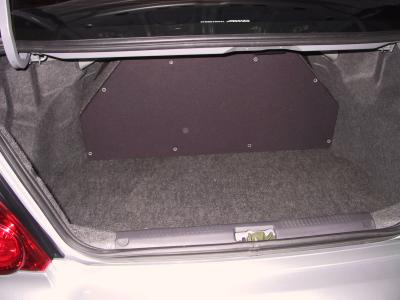 Subwoofer looks great in the trunk!