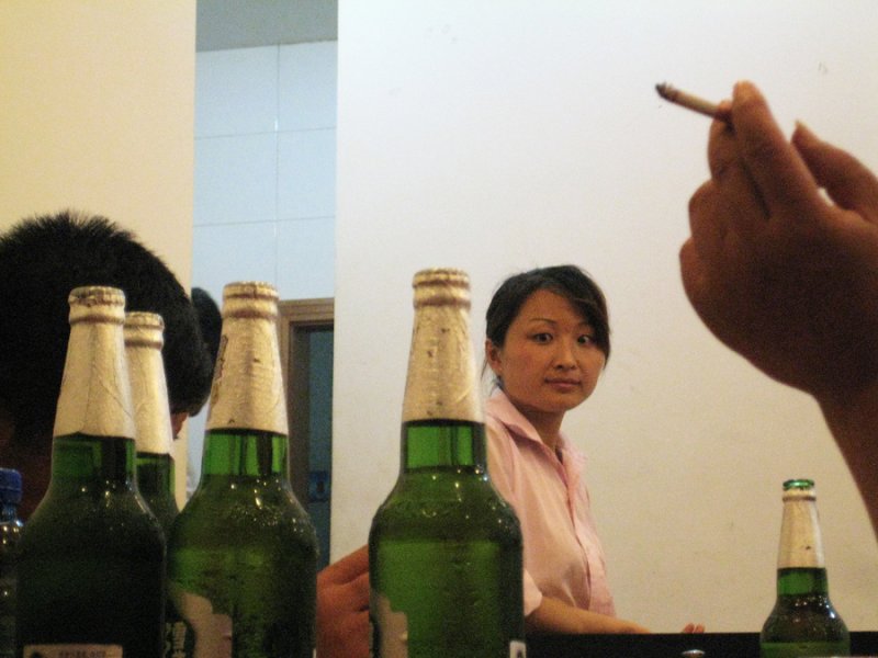 Count the caps on the beer bottles!