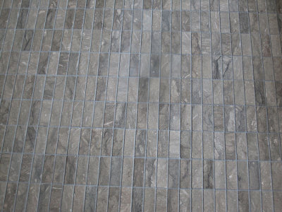 Day 221 - Master Bath Tile Grouted (Dark Slightly Blurry Areas In Center Is Something On Lens)