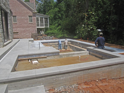 Day 228 - Patio Concrete Pour Finished