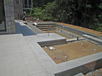 Day 228 - Patio Concrete Pour Finished