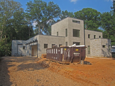 Day 232 - Gutters Installed, Driveway Graded