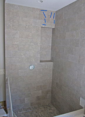 Day 236 - Master Bath Tile