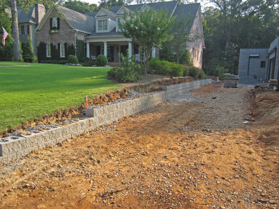 Day 239 - Driveway Retaining Wall