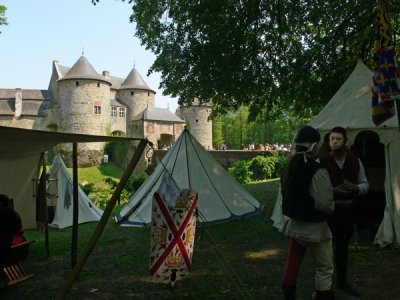 Le campement des assigeants