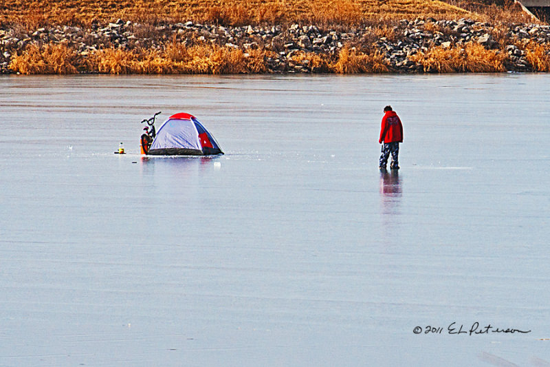 The first ice shanty of the season. Many more will be popping up shortly.
An image may be purchased at http://edward-peterson.artistwebsites.com/featured/winter-fun-edward-peterson.html