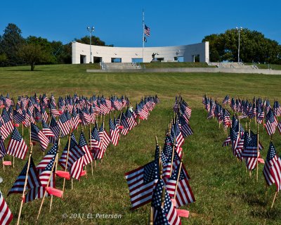 Omaha, NE tribute to 9/11 at Memorial Park.