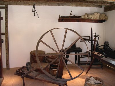 The spinning room at Mt. Vernon