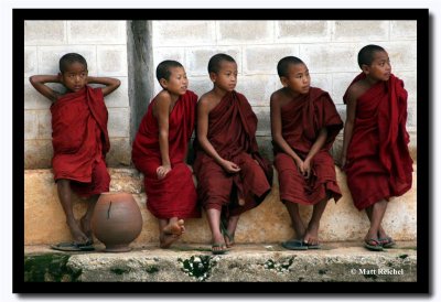 Little Monks Against a Wall, Shan State, Myanmar.jpg