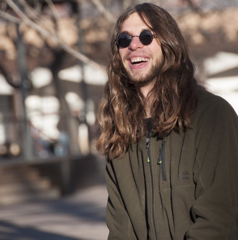 <B>Happy Man</B> <BR><FONT SIZE=2>SanteFe, New Mexico - January, 2012</FONT>