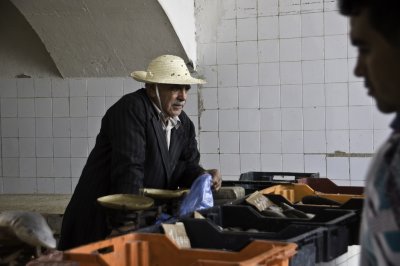 Fish Merchant 2 Djerba, Tunisia - November 2008