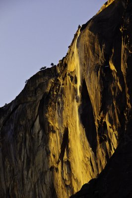 <B>Classic Horsetail Falls</B> <BR><FONT SIZE=2>Yosemite National Park - February, 2009</FONT>