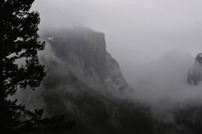 El Cap Shroud Yosemite National Park - February, 2009