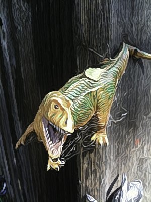 <B>Dino Manipulated</B> <BR><FONT SIZE=2>San Francisco and Petaluma, California 2011</FONT>