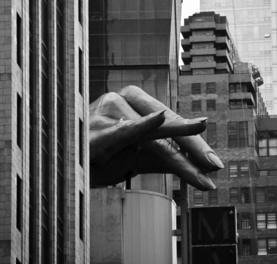 Giant Hand New York City - March 2009