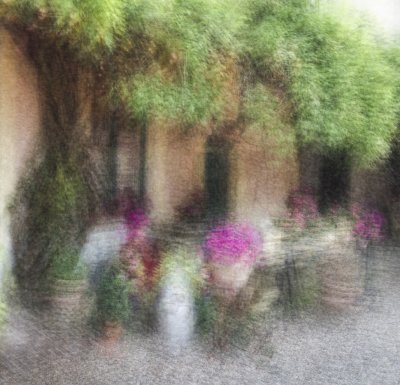Outside the Hotel Giverny, France June,2012