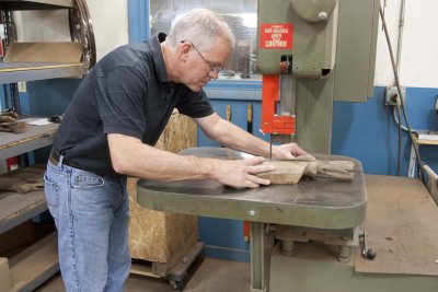 Additional hand work after rough cutting
