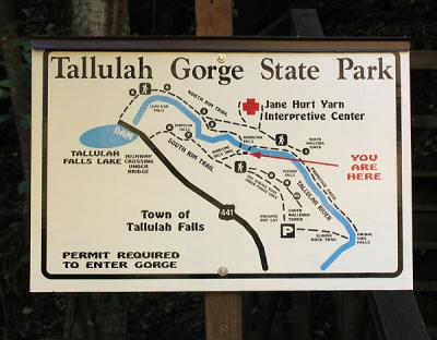 Tallulah Gorge Park Map