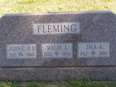 Fleming, John C., Maude, & Jack A. Section 5 Row 8