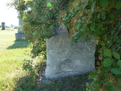 729 stone not legible Section 4 Row 4 closed