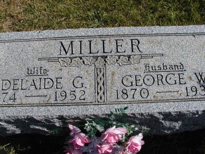 Miller,  Adelaide G. & George W.  Section 5 Row 11