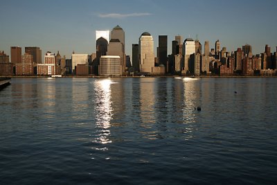 WFC, New York at dusk