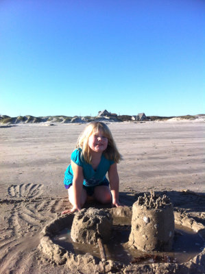 Hailee and Sand Castle