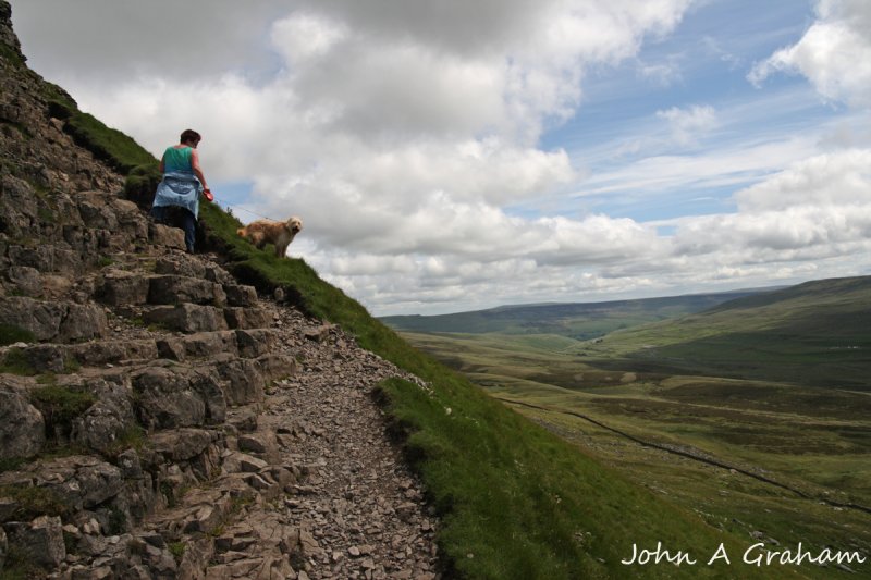 Near the steep bit