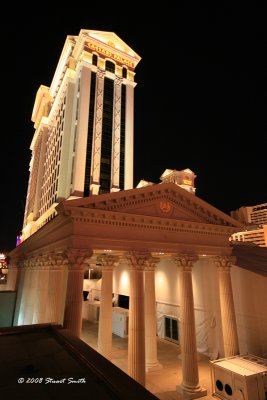 Night shot of Caesars Palace 3592
