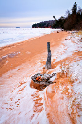 Lake Superior, frozen